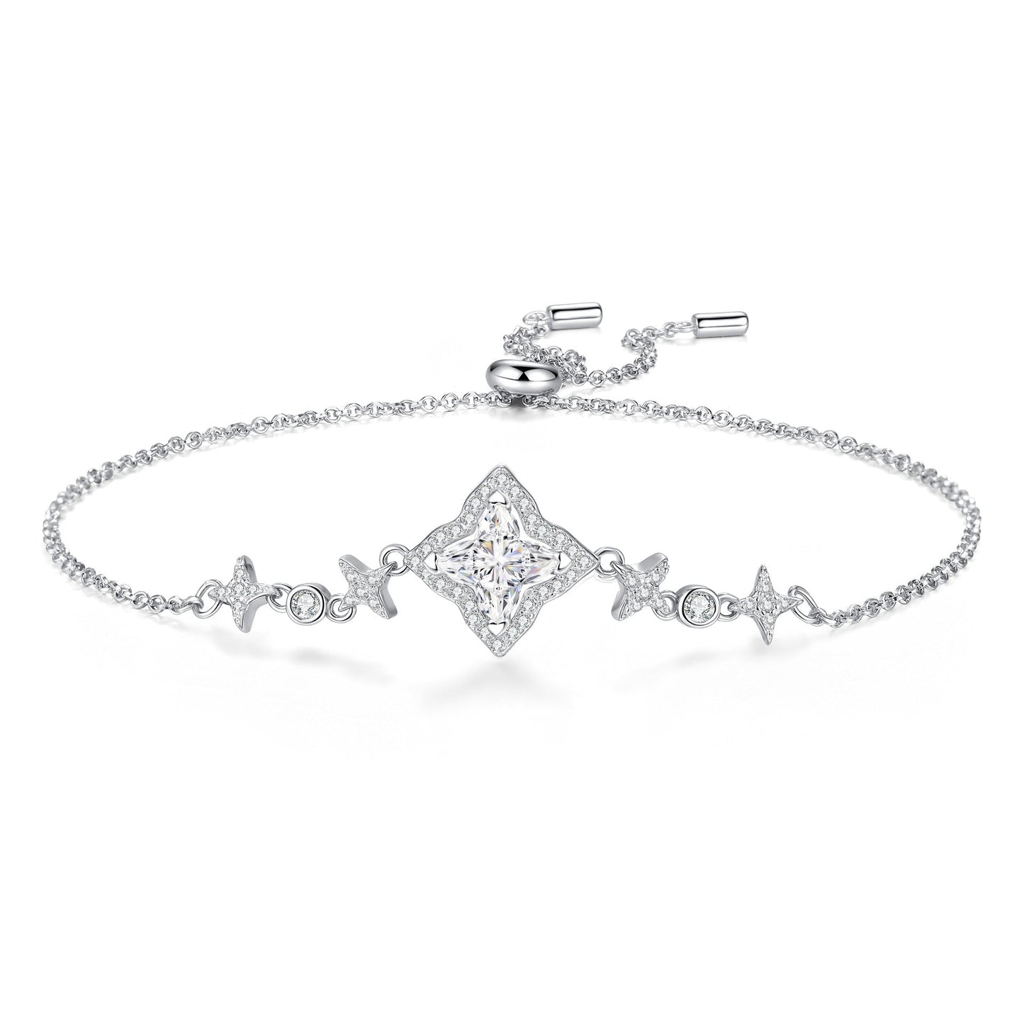 [Limara]MARQUISE-CLOVER MOISSANITE BRACELET