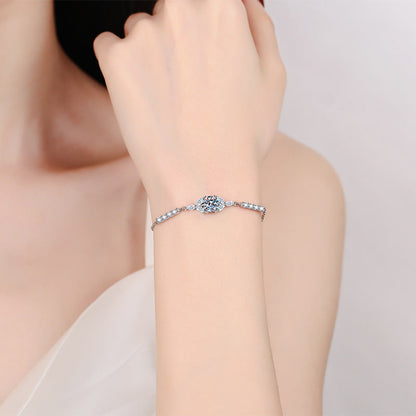 [Limara]BLOOMING STAR-FLOWER MOISSANITE BRACELET