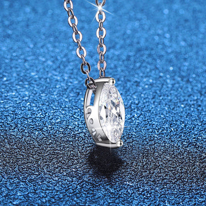 [Limara]SOPHISTICATED MARQUISE-CUT MOISSANITE PENDANT NECKLACE