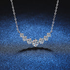 [Limara]MINIMALIST CURVED SMILE MOISSANITE NECKLACE