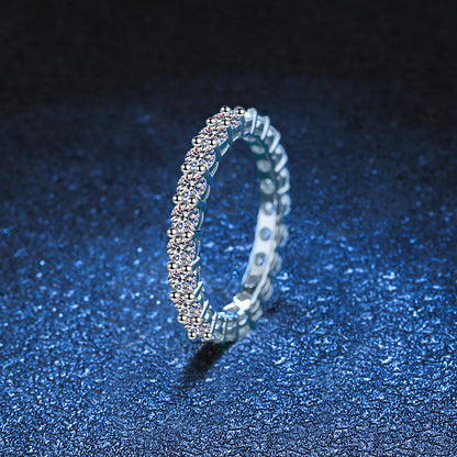 [Limara]LUXURIOUS 2.2 CARAT FULL ETERNITY MOISSANITE RING