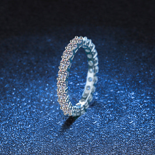 [Limara]LUXURIOUS 2.2 CARAT FULL ETERNITY MOISSANITE RING