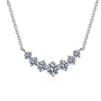 [Limara]MINIMALIST CURVED SMILE MOISSANITE NECKLACE