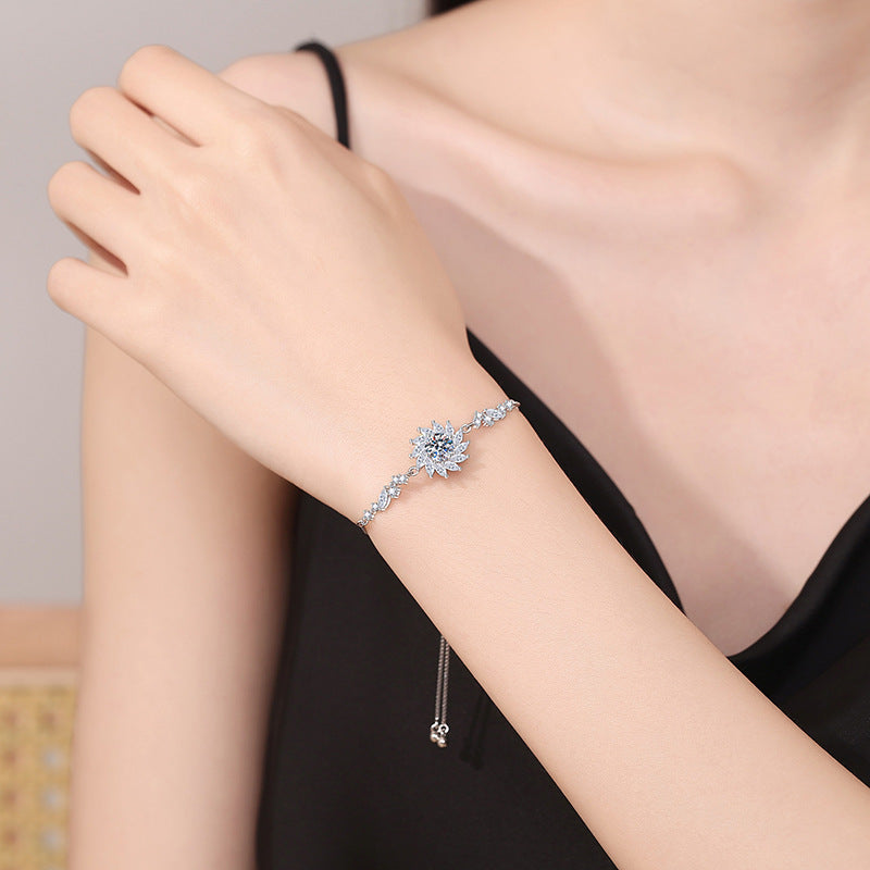 [Limara]RADIANT SUNFLOWER MOISSANITE BRACELET