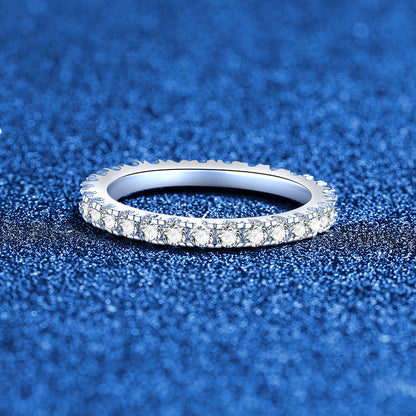 [Limara]DAINTY 0.87CT FULL ETERNITY MOISSANITE RING