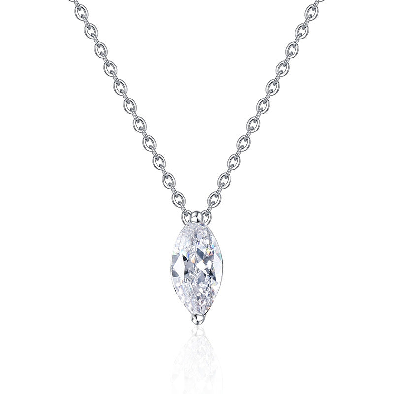 [Limara]SOPHISTICATED MARQUISE-CUT MOISSANITE PENDANT NECKLACE