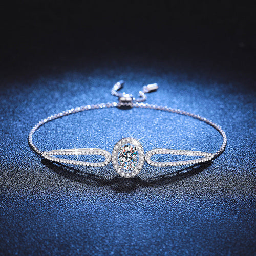 [Limara]"PIGEON'S EGG" TEARDROP MOISSANITE BRACELET