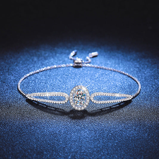 [Limara]"PIGEON'S EGG" TEARDROP MOISSANITE BRACELET