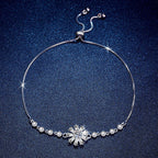 [Limara]RADIANT ICY CRYSTAL SUNFLOWER MOISSANITE BRACELET