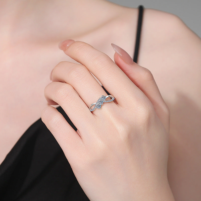 [Limara]INTERTWINING LOVE MOISSANITE RING