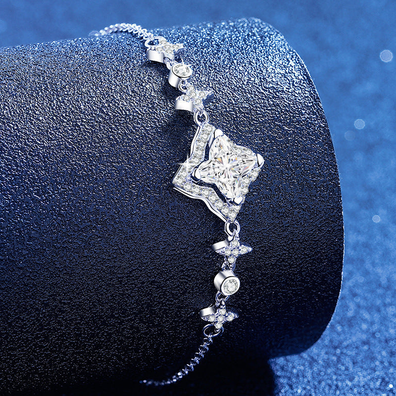 [Limara]MARQUISE-CLOVER MOISSANITE BRACELET