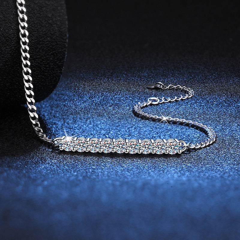 [Limara]SMILING CURVE MOISSANITE BRACELET