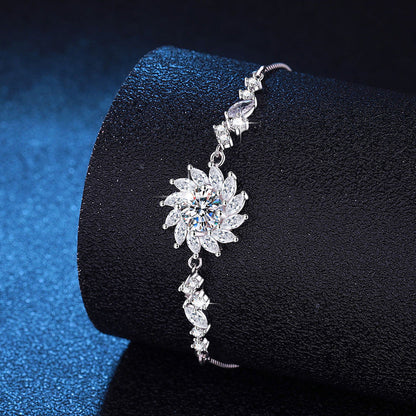 [Limara]RADIANT SUNFLOWER MOISSANITE BRACELET