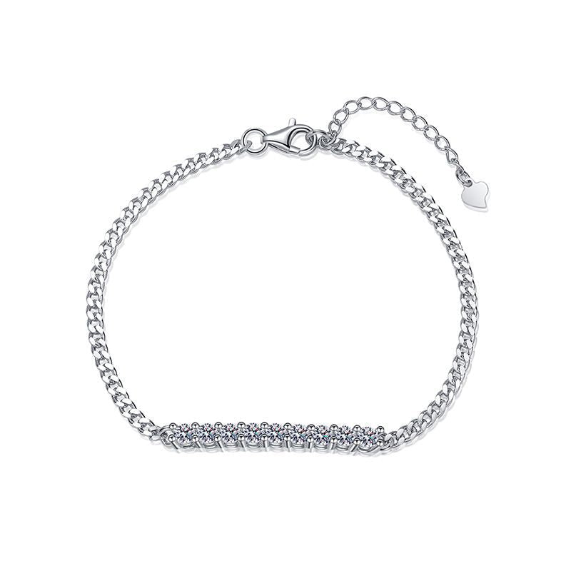 [Limara]SMILING CURVE MOISSANITE BRACELET