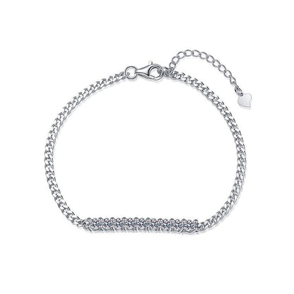 [Limara]SMILING CURVE MOISSANITE BRACELET
