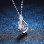 [Limara]DANCING WATER DROP MOISSANITE NECKLACE