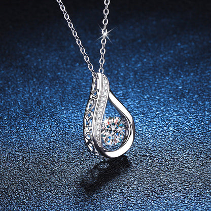 [Limara]DANCING WATER DROP MOISSANITE NECKLACE