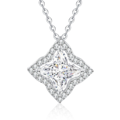 [Limara]STAR-CLOVER MOISSANITE NECKLACE