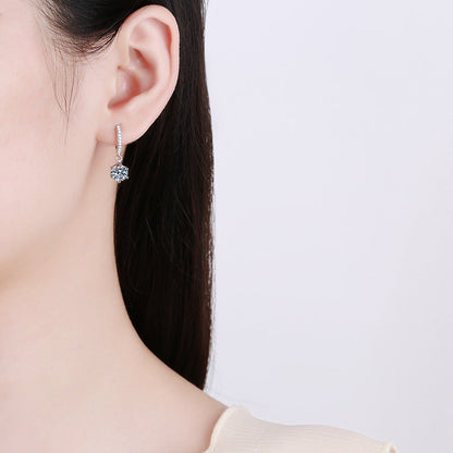 [Limara]CLASSIC 6-PRONG MOISSANITE DROP EARRINGS