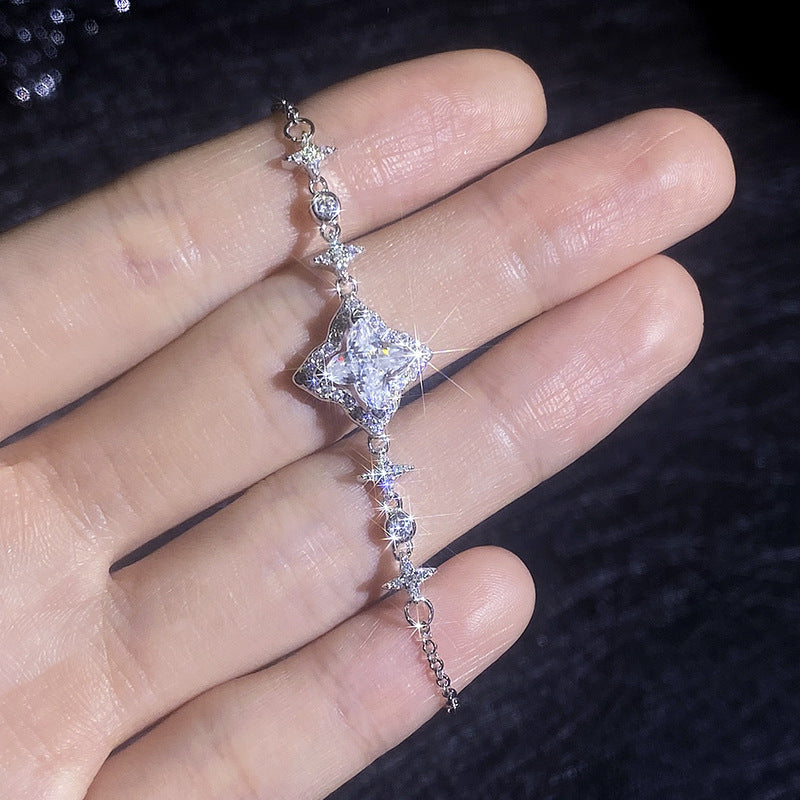 [Limara]MARQUISE-CLOVER MOISSANITE BRACELET