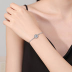 [Limara]RADIANT ICY CRYSTAL SUNFLOWER MOISSANITE BRACELET