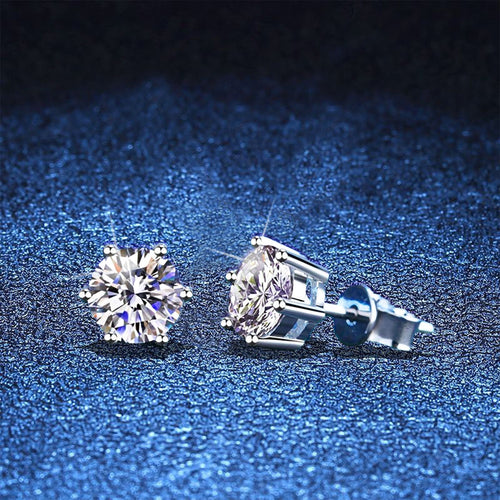 [Limara]SIX-PRONG MOISSANITE EARRINGS