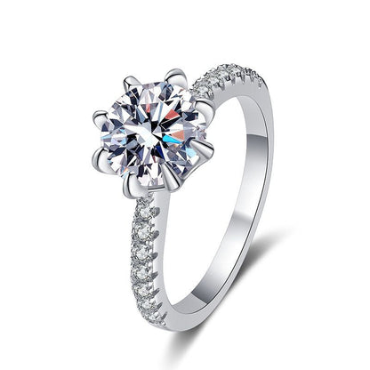 [Limara]BOLD TIGER CLAW MOISSANITE ENGAGEMENT RING