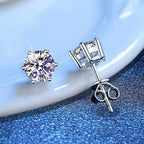 [Limara]SIX-PRONG MOISSANITE EARRINGS