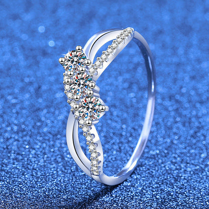 [Limara]INTERTWINING LOVE MOISSANITE RING