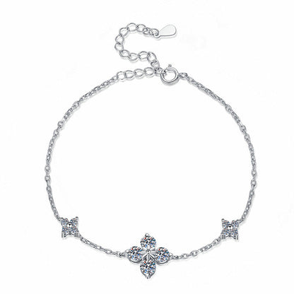 [Limara]CLOVER LUCKY CHARM MOISSANITE BRACELET