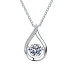 [Limara]DANCING WATER DROP MOISSANITE NECKLACE