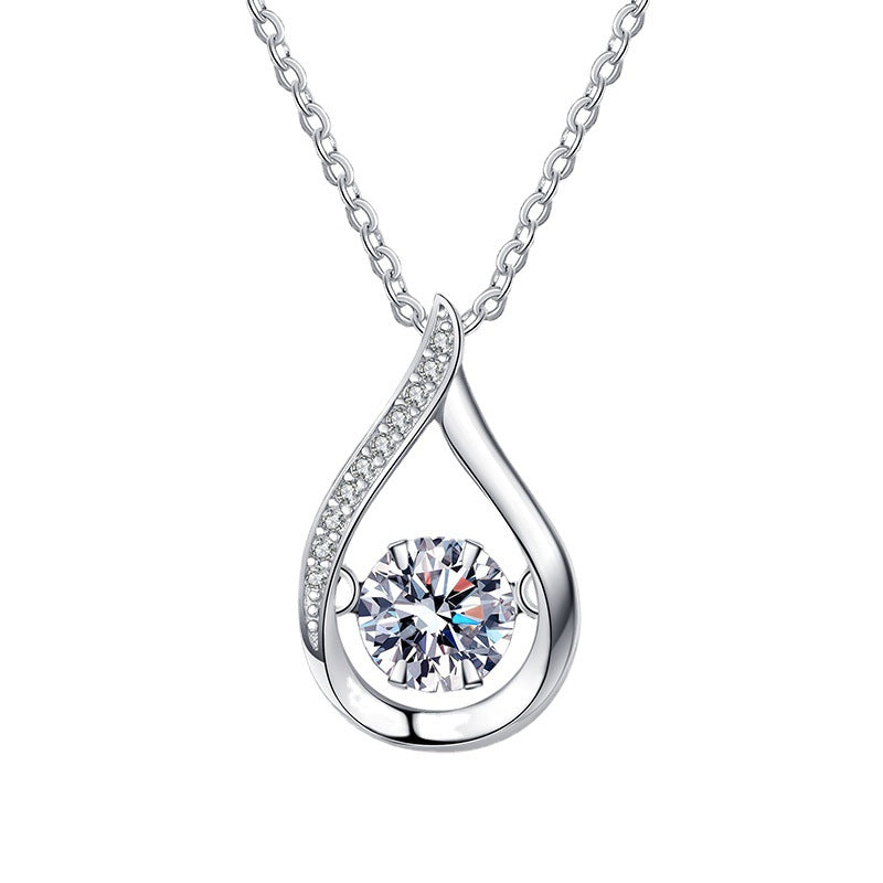 [Limara]DANCING WATER DROP MOISSANITE NECKLACE