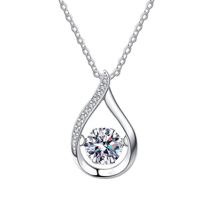 [Limara]DANCING WATER DROP MOISSANITE NECKLACE