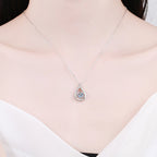 [Limara]DANCING WATER DROP MOISSANITE NECKLACE