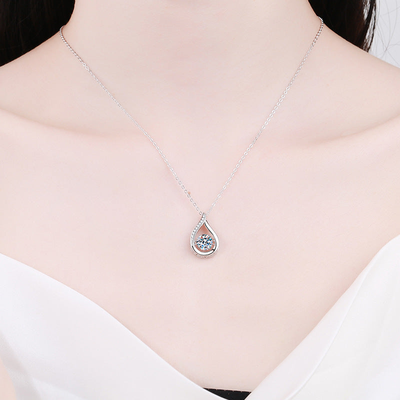 [Limara]DANCING WATER DROP MOISSANITE NECKLACE