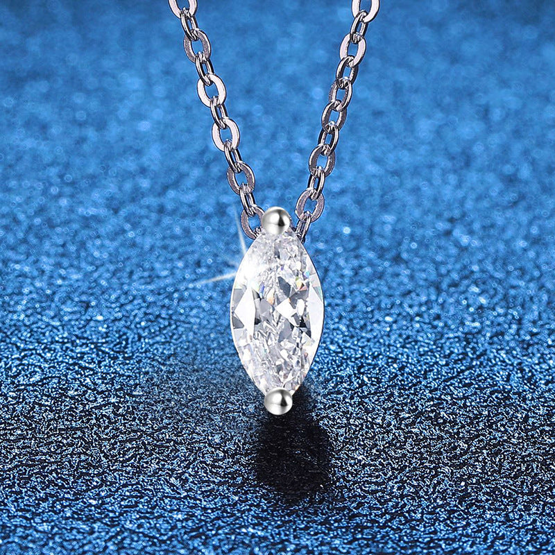[Limara]SOPHISTICATED MARQUISE-CUT MOISSANITE PENDANT NECKLACE