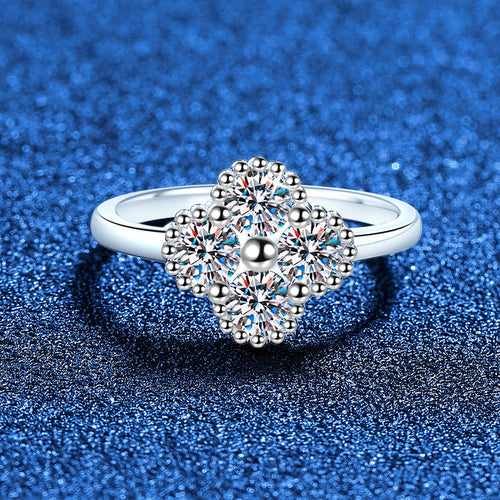 [Limara]ELEGANT FOUR-LEAF CLOVER MOISSANITE RING
