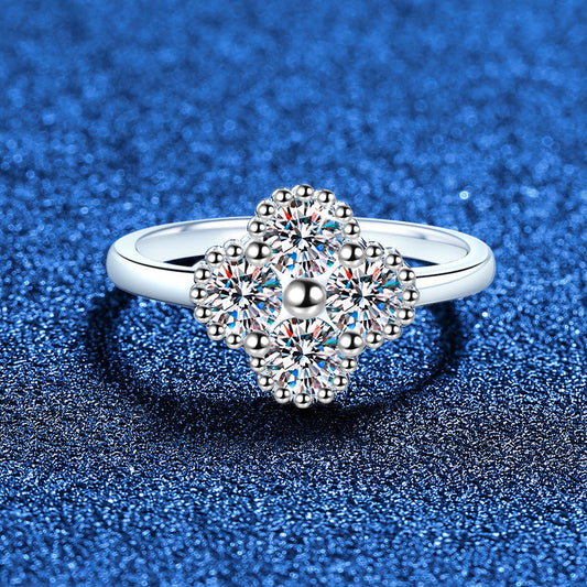 [Limara]ELEGANT FOUR-LEAF CLOVER MOISSANITE RING