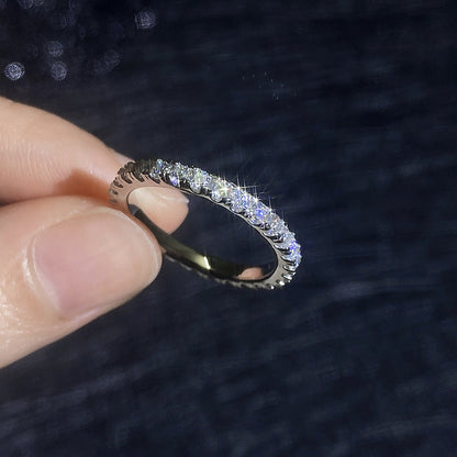 [Limara]DAINTY 0.87CT FULL ETERNITY MOISSANITE RING