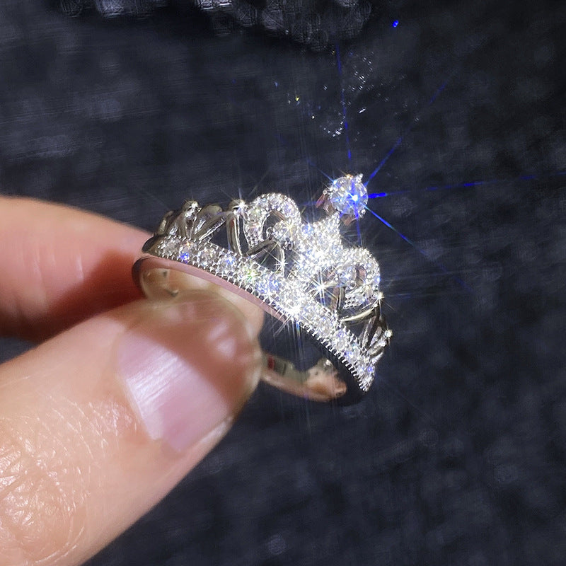 [Limara]DREAMY CROWN MOISSANITE RING - 1.2CT ELEGANT PRINCESS STYLE