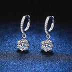 [Limara]CLASSIC 6-PRONG MOISSANITE DROP EARRINGS