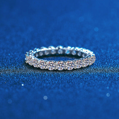 [Limara]LUXURIOUS 2.2 CARAT FULL ETERNITY MOISSANITE RING