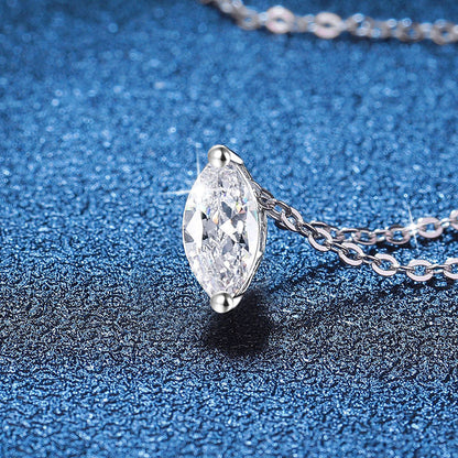 [Limara]SOPHISTICATED MARQUISE-CUT MOISSANITE PENDANT NECKLACE