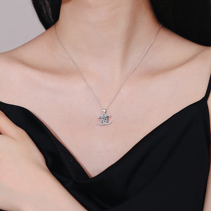 [Limara]CLASSIC INTERLOCKING MOISSANITE PENDANT NECKLACE