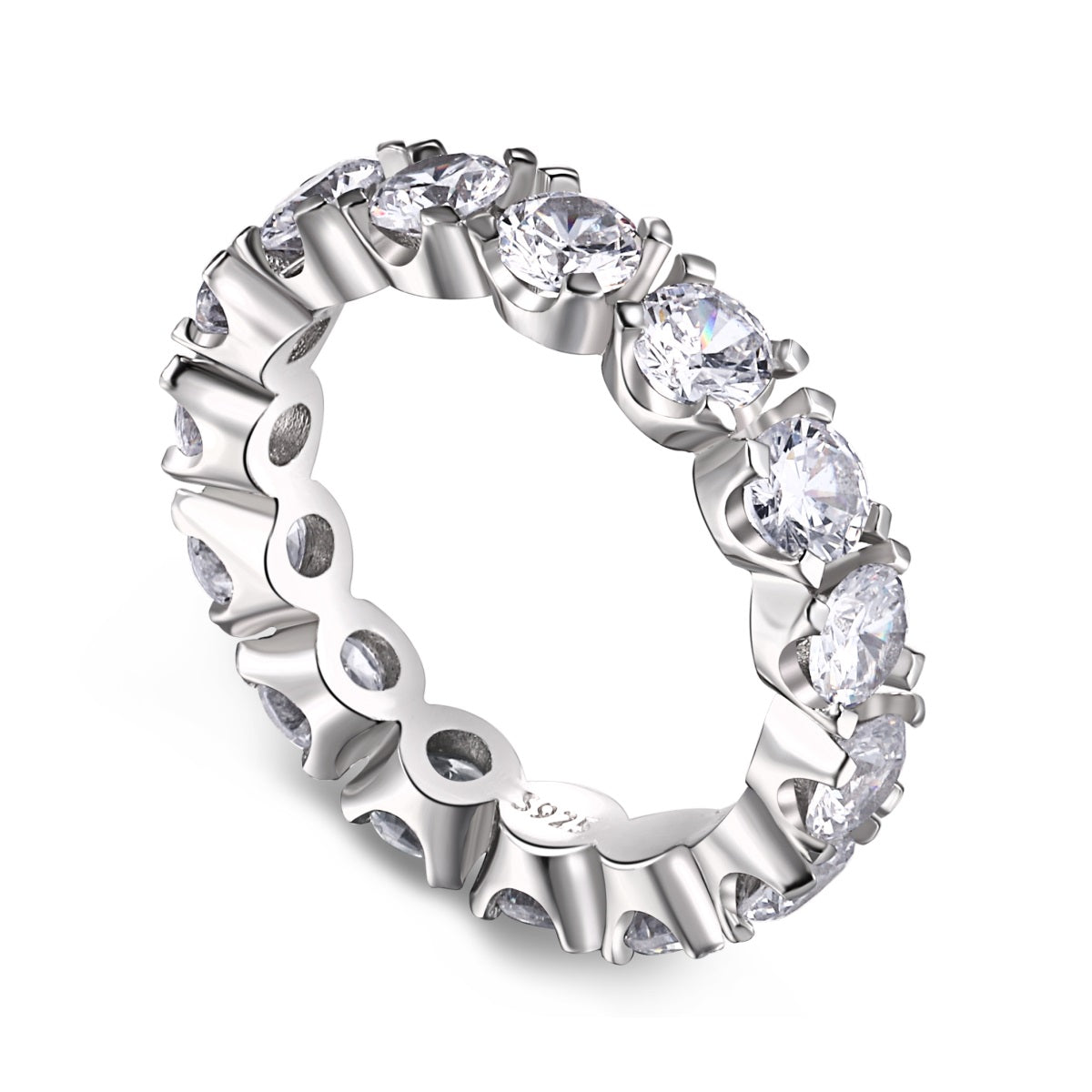 [Limara]Eternity Round Cut Tennis Ring