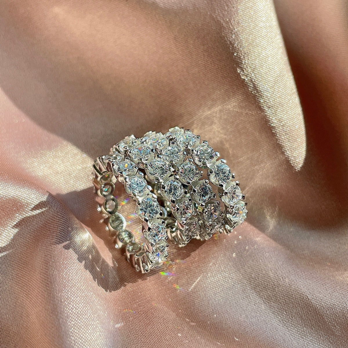 [Limara]Eternity Round Cut Tennis Ring