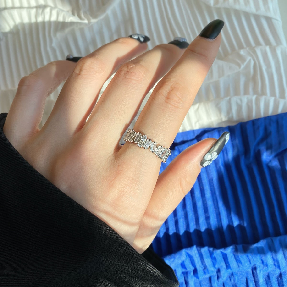[Limara]Delicate Multi Shape Tennis Ring