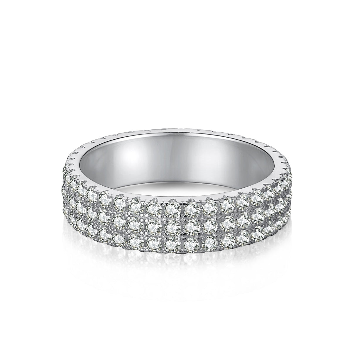 [Limara]Dainty Round Cut Tennis Ring