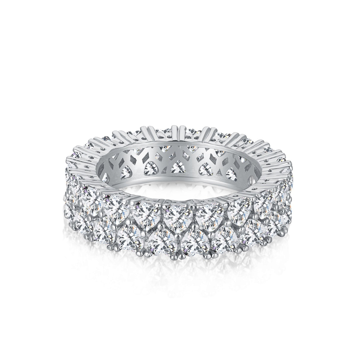 [Limara]Sparkling Full Heart Ring