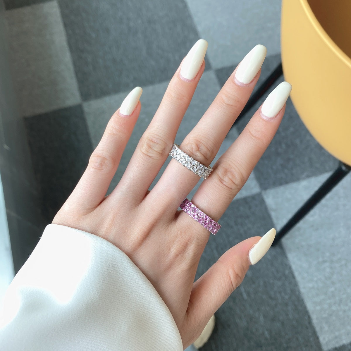 [Limara]Sparkling Full Heart Ring
